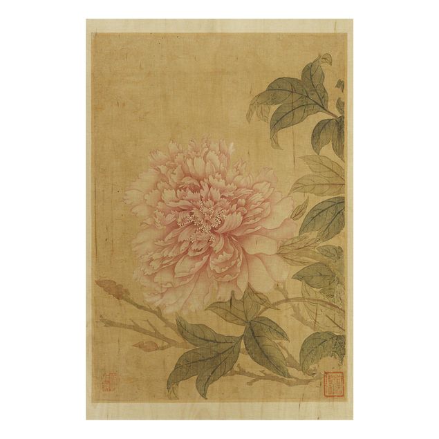 Stampa su legno - Yun Shouping - Chrysanthemum - Verticale 3:2