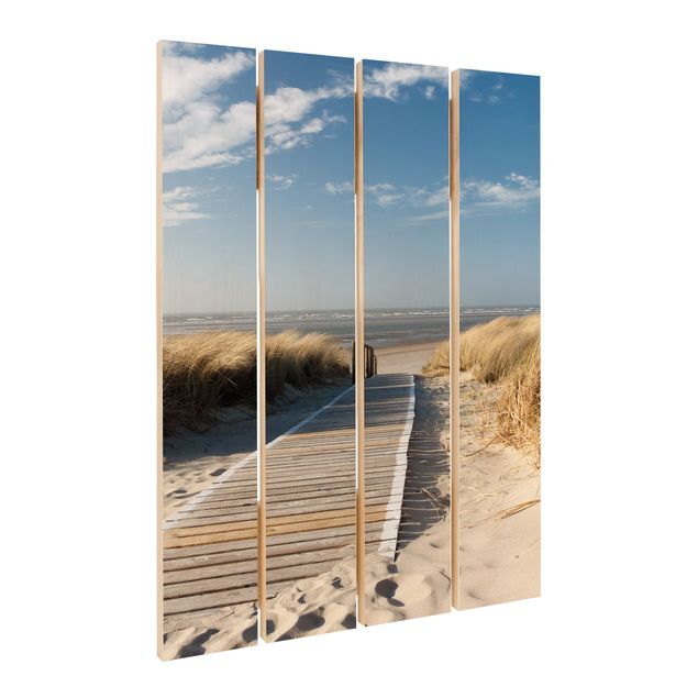 Stampa su legno - Spiaggia del Mar Baltico - Verticale 3:2
