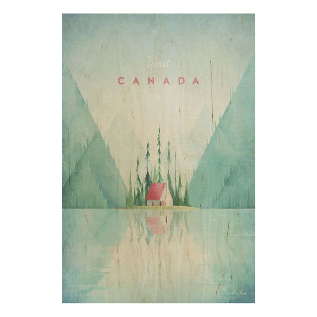 Stampa su legno - Poster di viaggio - Canada - Verticale 3:2