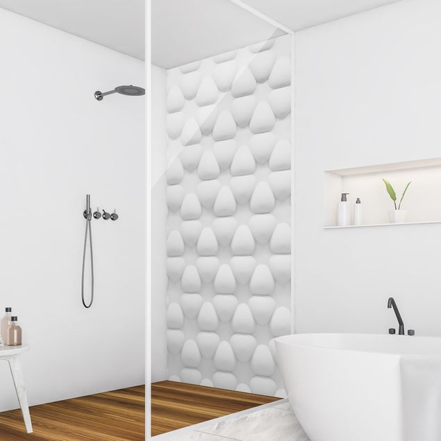 Rivestimento per doccia - Trama floreale in 3D