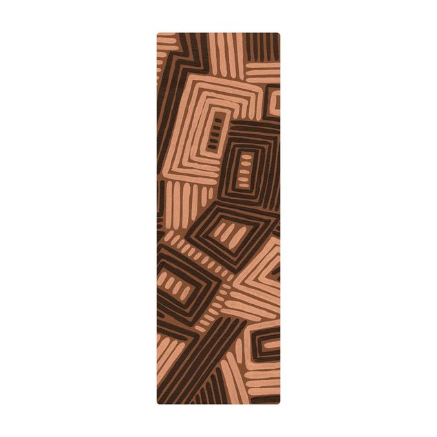 Tappetino di sughero - Finestre e gradini astratti - Formato verticale 1:2