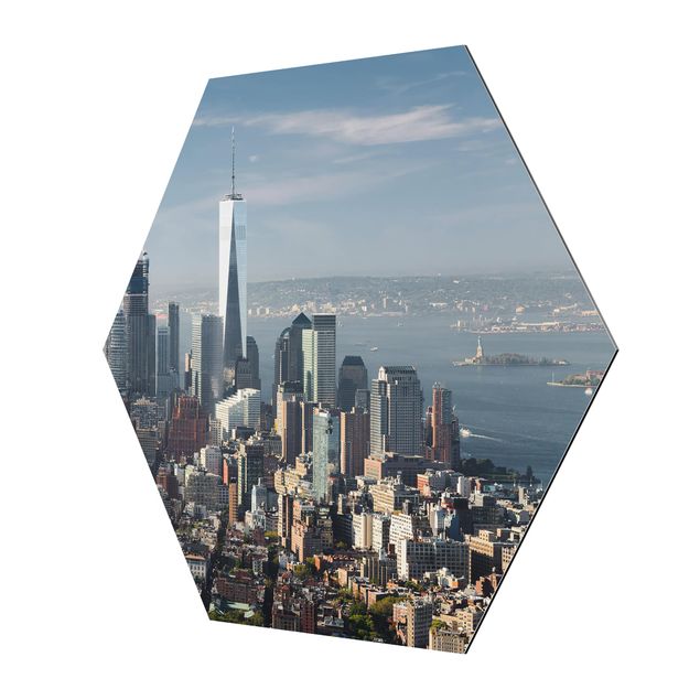 Esagono in Alluminio Dibond - Vista da Empire State Building