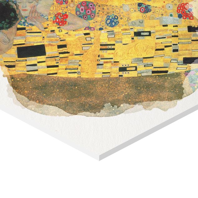Esagono in forex - Acquarelli - Gustav Klimt - The Kiss