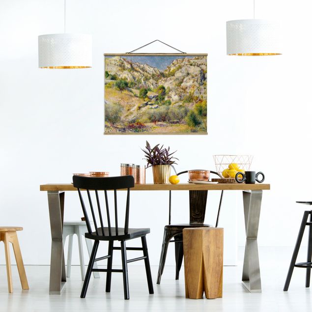 Foto su tessuto da parete con bastone - Auguste Renoir - Rock In Estaque - Orizzontale 3:4