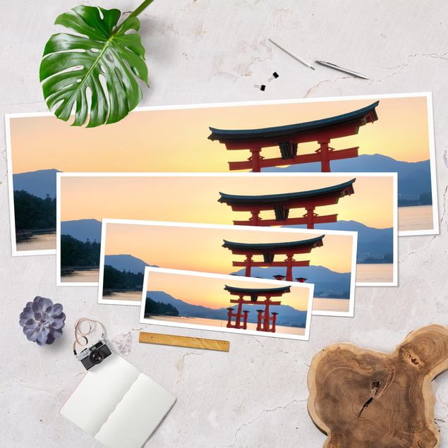 Poster - Torii Itsukushima - Panorama formato orizzontale