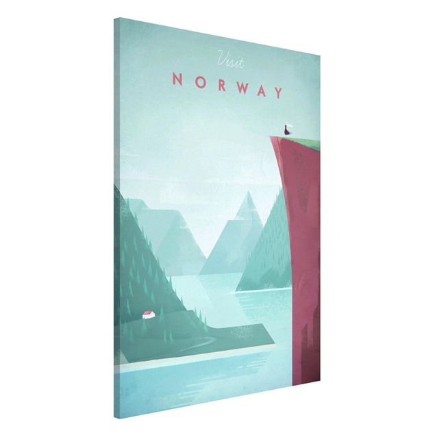 Lavagna magnetica - Poster di viaggio - Norvegia - Formato verticale 2:3