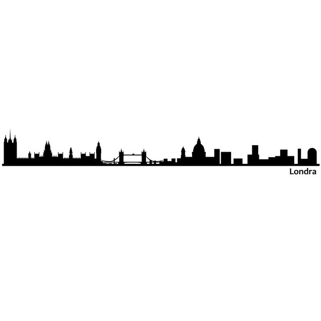 Adesivo murale Skyline Londra