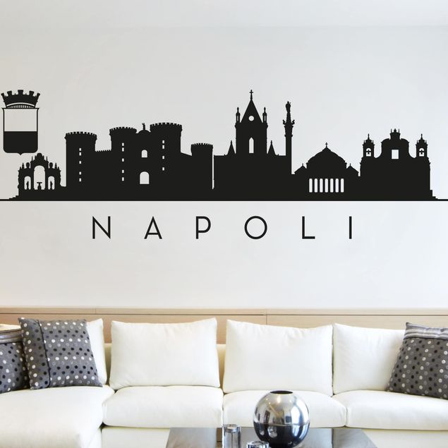 Adesivo murale Skyline Napoli