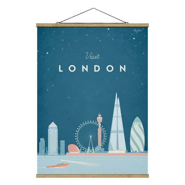 Foto su tessuto da parete con bastone - Poster Viaggio - Londra - Verticale 4:3