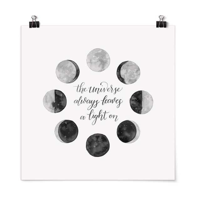 Poster - Ode To The Moon - Universo - Quadrato 1:1