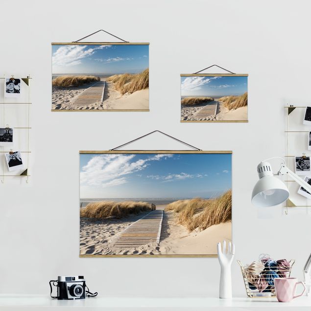 Foto su tessuto da parete con bastone - Spiaggia del Mar Baltico - Orizzontale 2:3