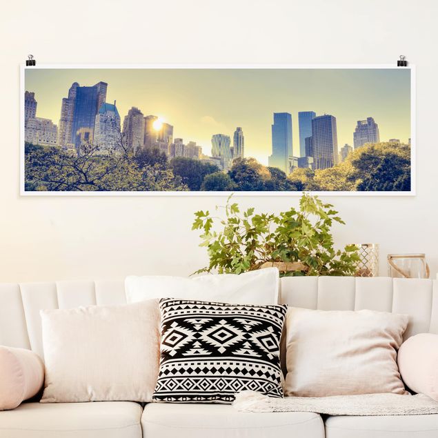 Poster - Peaceful Central Park - Panorama formato orizzontale