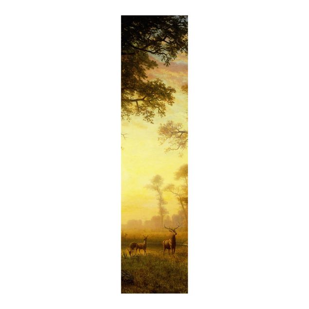 set tende a pannello Albert Bierstadt - Luce nella foresta