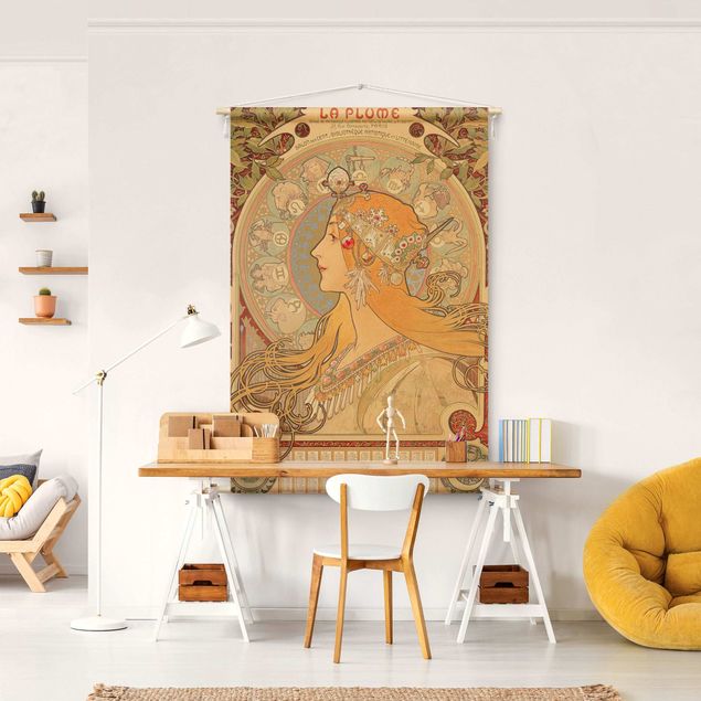 Arazzi da parete moderno Alfons Mucha - Segni dello Zodiaco