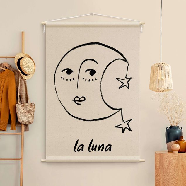 Arazzi da parete xxl Alina Buffiere - La Luna