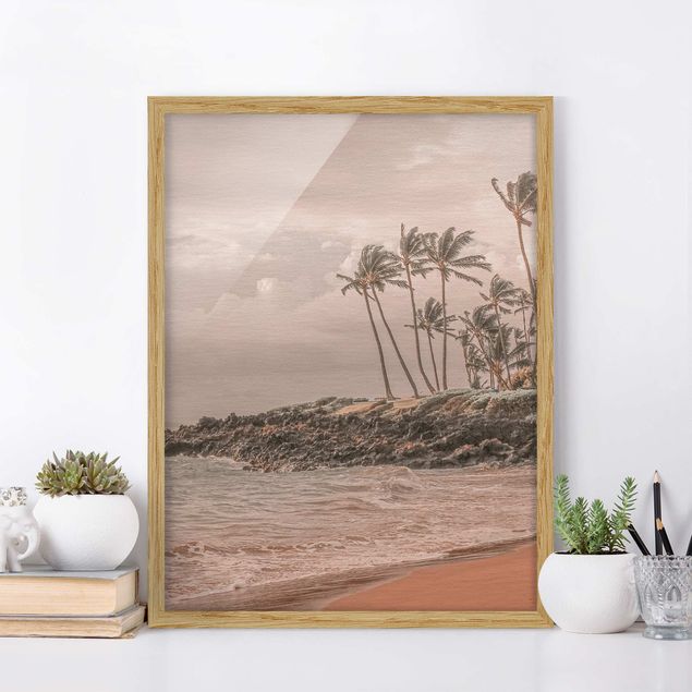 Poster con cornice - Aloha spiaggia alle Hawaii II