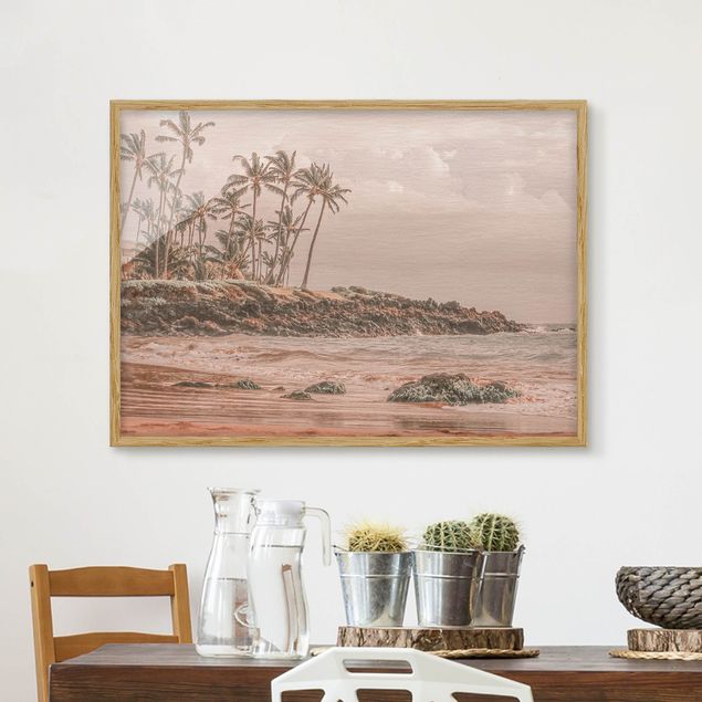 Poster con cornice - Aloha spiaggia alle Hawaii