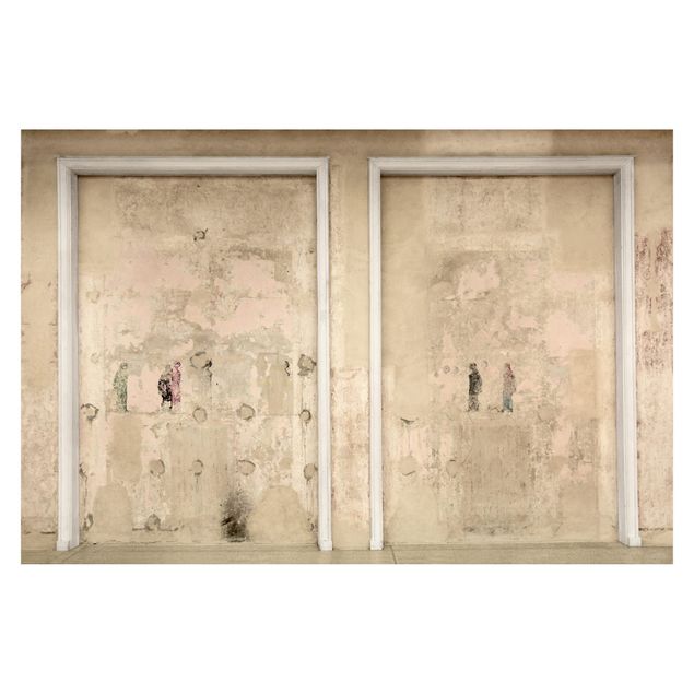Carta da parati - Old framed Concrete Wall in Ballroom