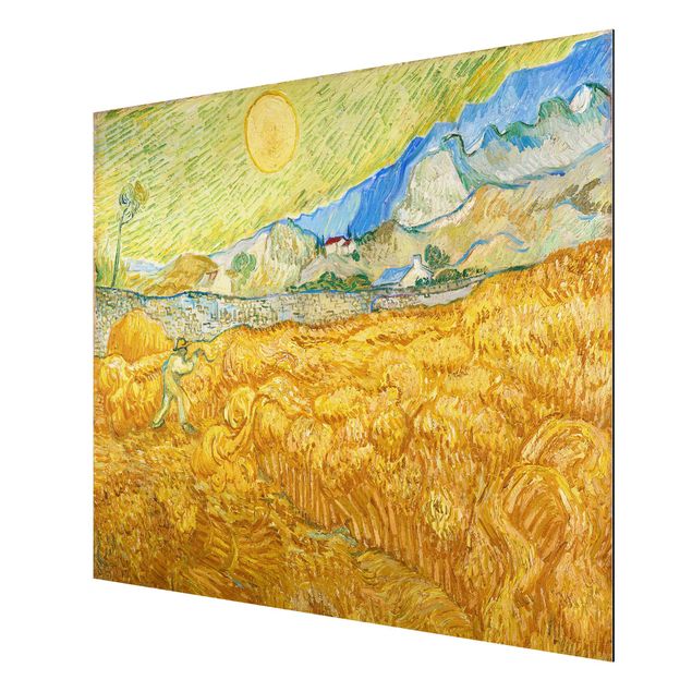 Quadro in alluminio - Vincent van Gogh - La Vendemmia, Il Campo di Grano - Post-Impressionismo