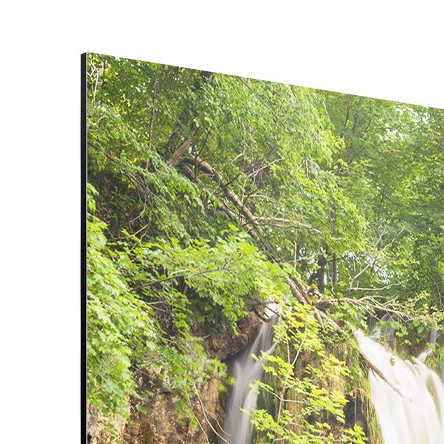Quadro in alluminio - Waterfall Plitvice Lakes