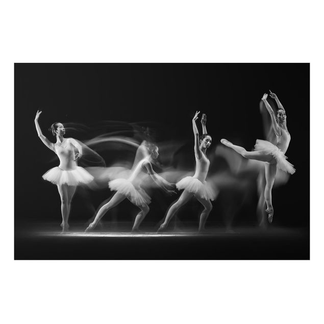 Quadro in alluminio - Ballerina Art Wave