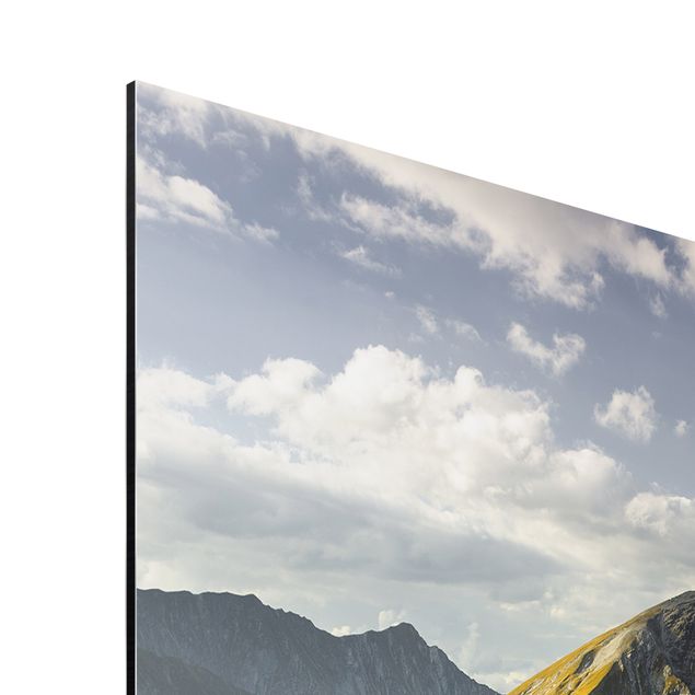 Quadro in alluminio - Mountains and valley of the Lechtal Alps in Tirol