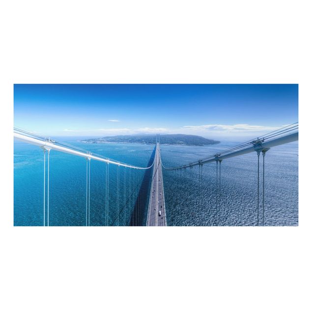 Quadro in alluminio - Bridge to the Islanda