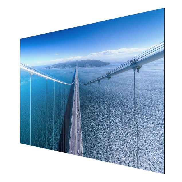Quadro in alluminio - Bridge to the Islanda