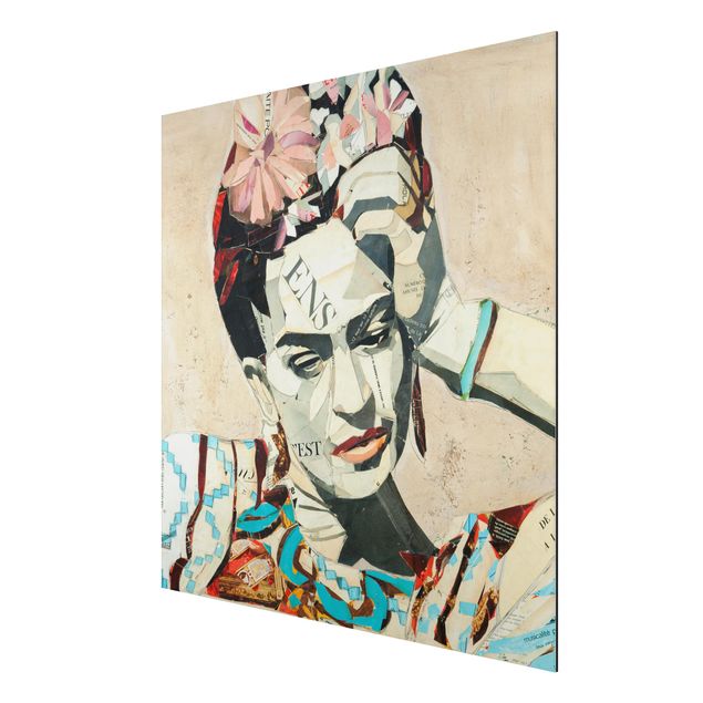 Quadro in alluminio - Frida Kahlo - Collage No.1