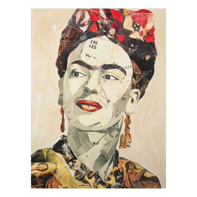 Quadro in alluminio - Frida Kahlo - Collage No.2