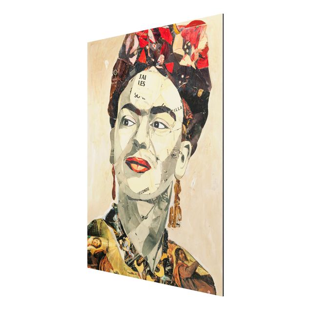 Quadro in alluminio - Frida Kahlo - Collage No.2