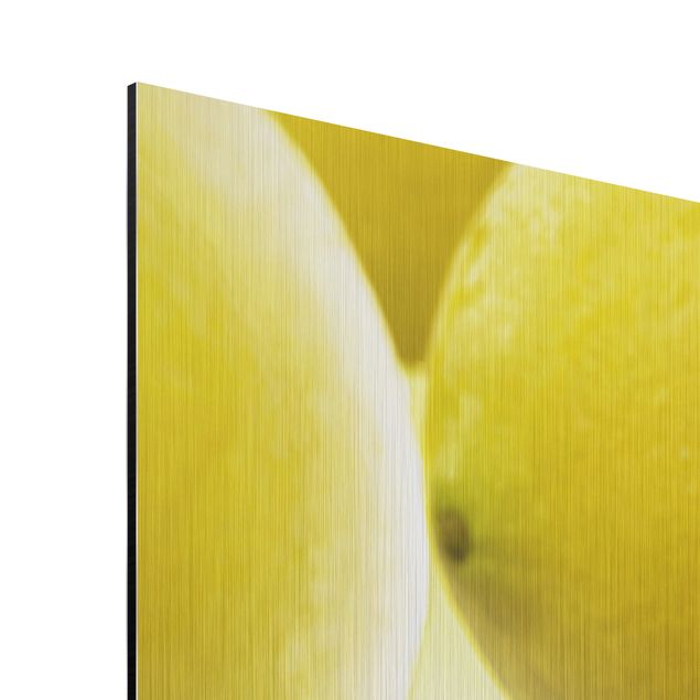Quadro in alluminio - Lemons in Water