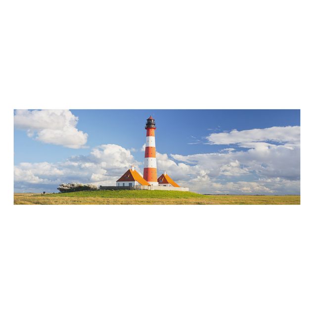 Quadro in alluminio - Lighthouse in Schleswig-Holstein