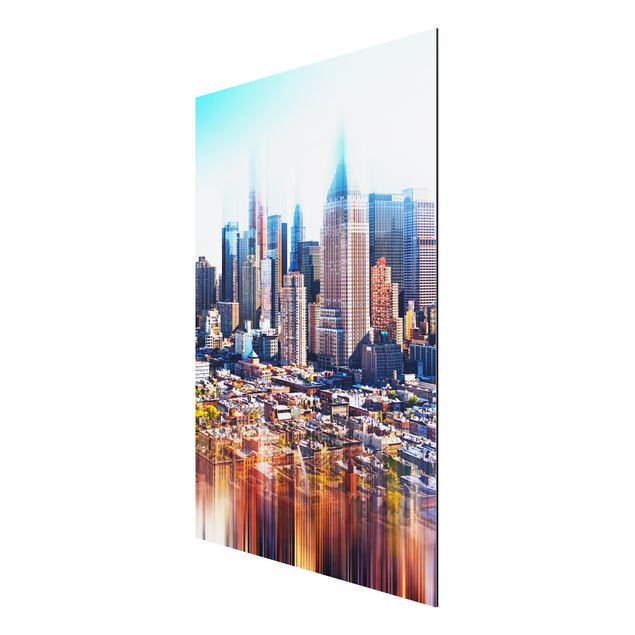 Quadro in alluminio - Manhattan Skyline Urban Stretch