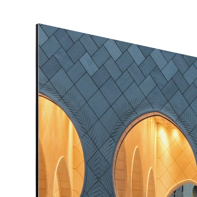 Quadro in alluminio - Riflessioni in moschea
