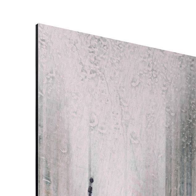 Quadro in alluminio - Rainy Chicago