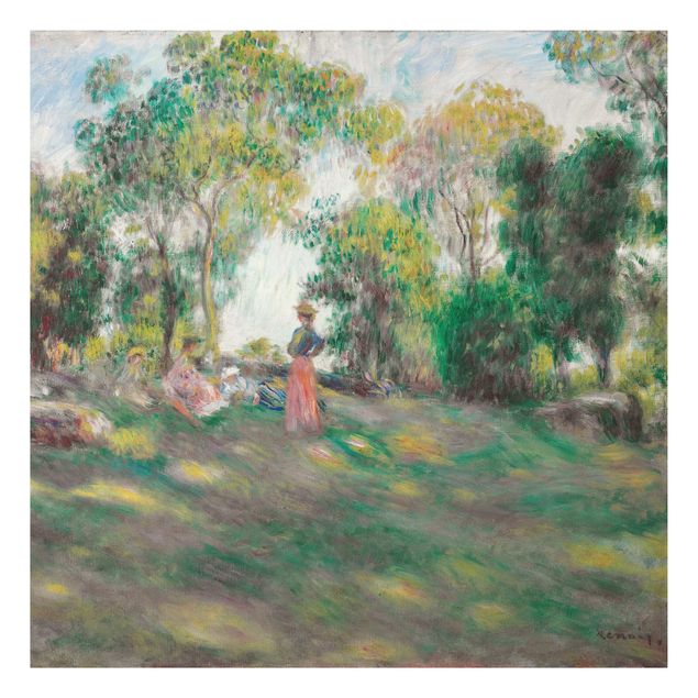 Quadro in alluminio - Auguste Renoir - Paesaggio con Figure - Impressionismo