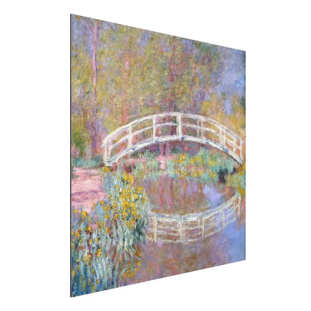 Quadro in alluminio - Claude Monet - Il Ponte nel Giardino di Monet - Impressionismo