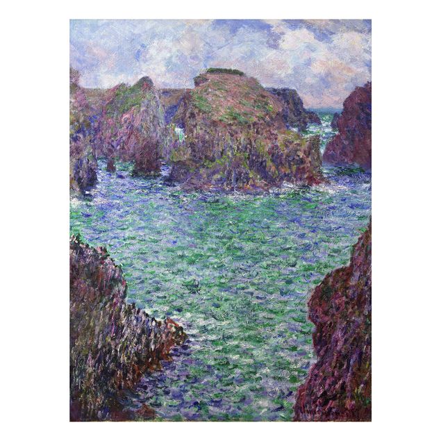 Quadro in alluminio - Claude Monet - Port-Goulphar, Belle-Île - Impressionismo