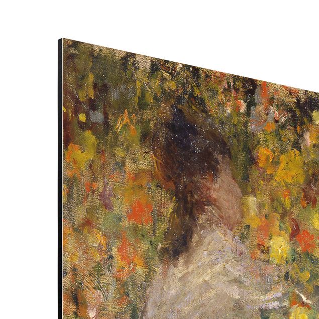 Quadro in alluminio - Claude Monet - Due Signore nel Giardino Fiorito - Impressionismo