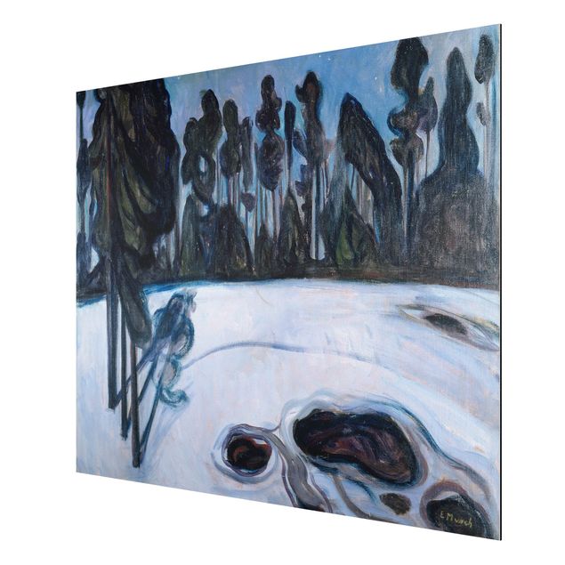Quadro in alluminio - Edvard Munch - Notte delle Stelle - Espressionismo