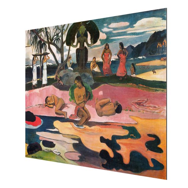 Quadro in alluminio - Paul Gauguin - Giorno di dio (Mahana No Atua) - Post-Impressionismo