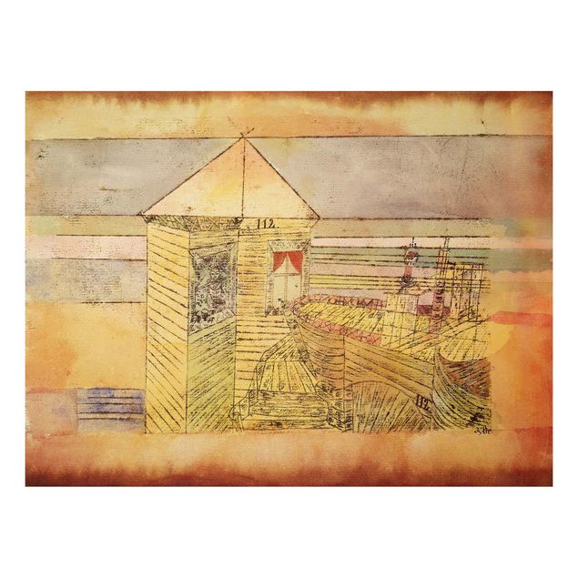 Astrattismo Paul Klee - Atterraggio meraviglioso, o '112!