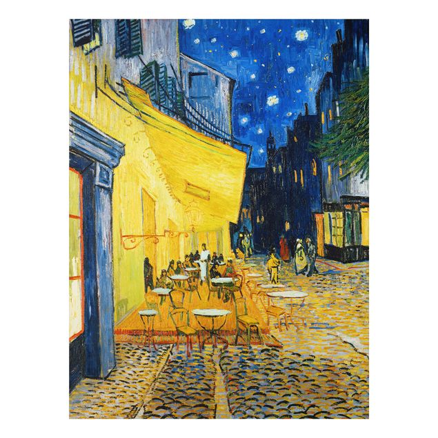 Quadro in alluminio - Vincent van Gogh - Terrazza del caffè la sera, Place du Forum, Arles - Post-Impressionismo