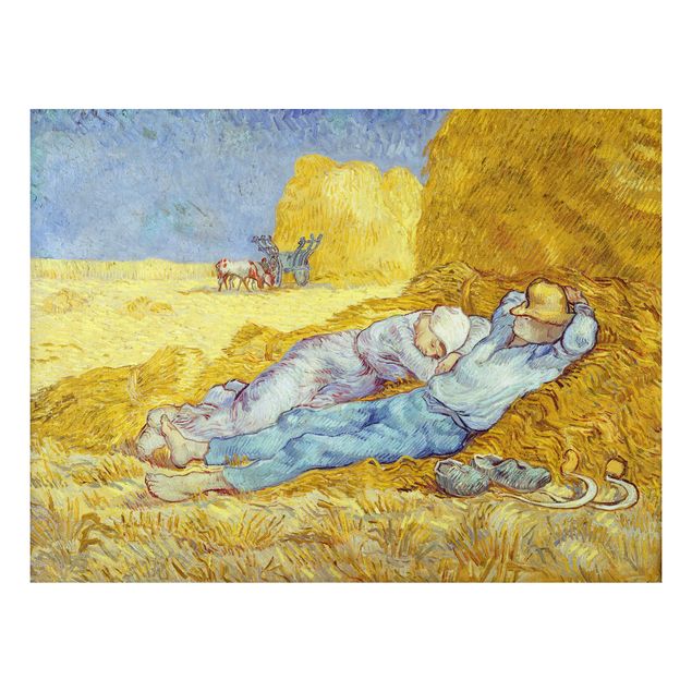 Quadro in alluminio - Vincent van Gogh - Il Pisolino - Post-Impressionismo