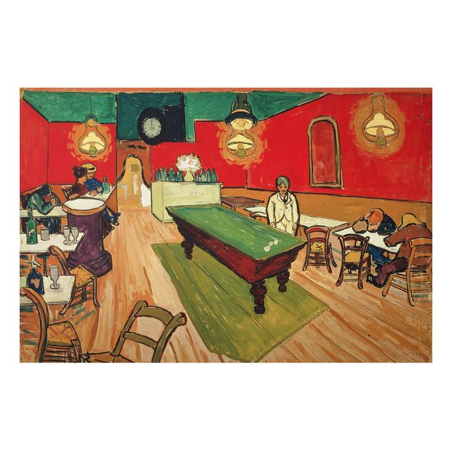 Quadro in alluminio - Vincent van Gogh - Il caffè di notte - Post-Impressionismo