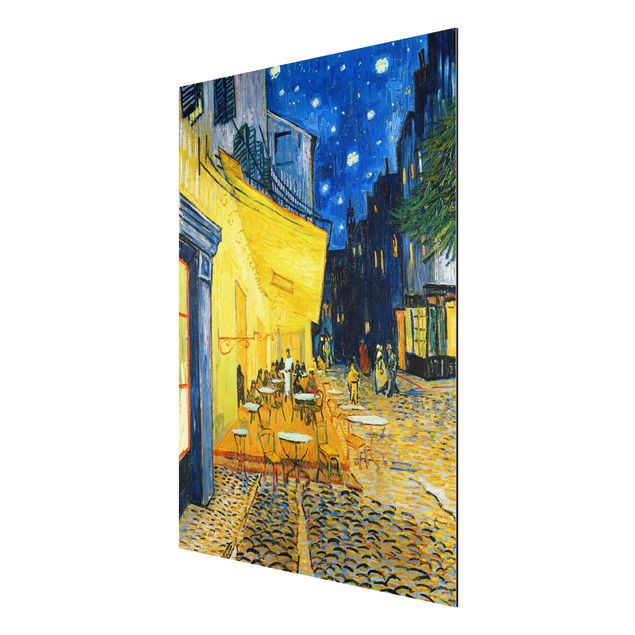 Quadro in alluminio - Vincent van Gogh - Terrazza del caffè la sera, Place du Forum, Arles - Post-Impressionismo