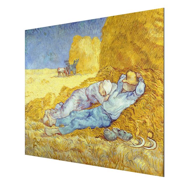 Quadro in alluminio - Vincent van Gogh - Il Pisolino - Post-Impressionismo
