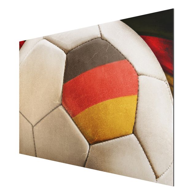 Quadro in alluminio - Vintage Fußball Deutschland