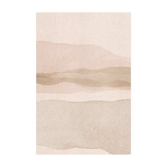 Tappetino di sughero - Paesaggio in acquerello montagne illuminate - Formato verticale 2:3